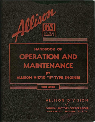 Allison Parts, Operation and Repair Manuals