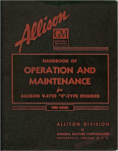 Allison Parts, Operation and Repair Manuals